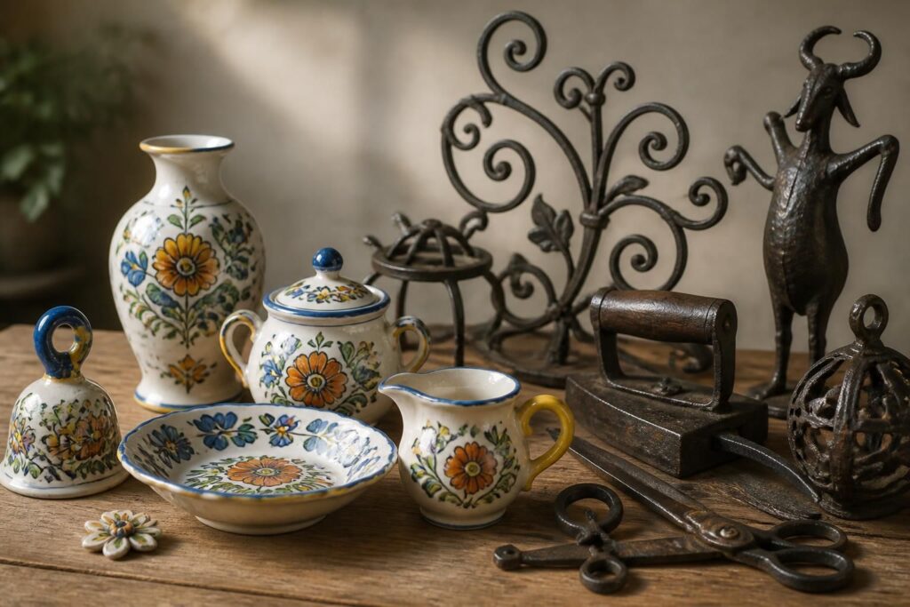 explorez une collection unique d'objets en f, de la faïence au fer, et découvrez des formes et matières variées pour embellir votre quotidien.