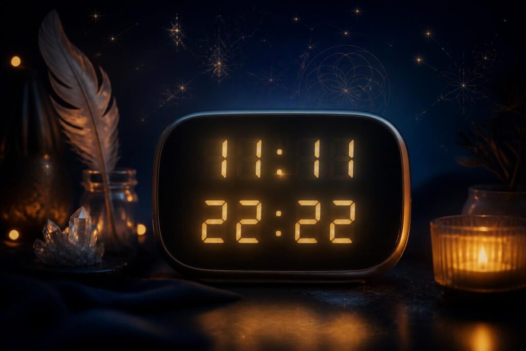 découvrez la signification des heures miroirs comme 11h11 et 22h22, et déchiffrez les messages cachés derrière ces phénomènes mystérieux.