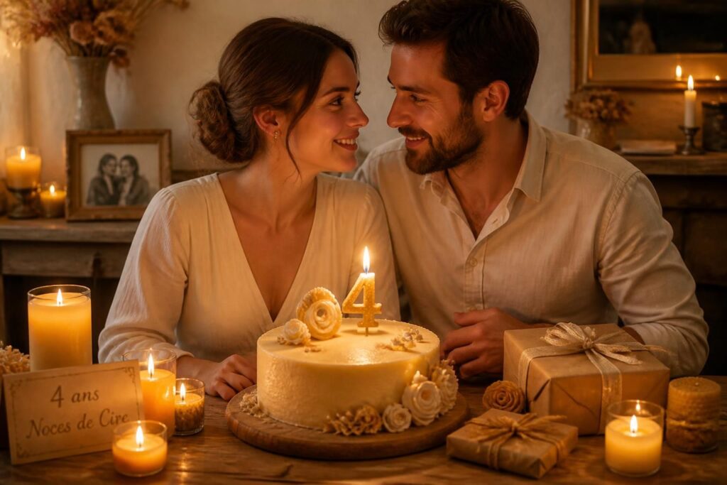 découvrez la signification des noces de cire pour célébrer vos 4 ans de mariage et trouvez des idées cadeaux originales et symboliques pour cette étape importante de votre union.