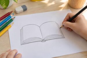 apprenez à dessiner un livre ouvert facilement grâce à des conseils simples et étape par étape, adaptés aux enfants et aux débutants.