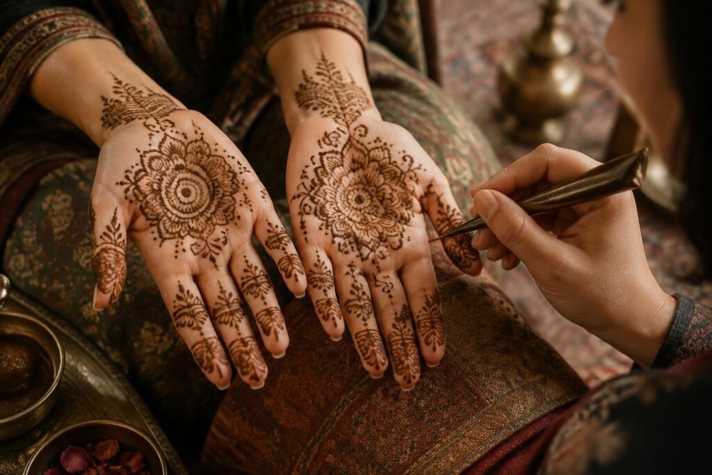 découvrez l’art traditionnel du mehndi, ses motifs au henné et leur signification, pour trouver l’inspiration et sublimer vos mains.